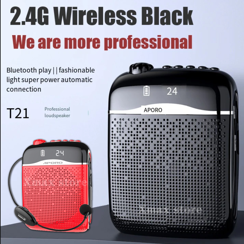 20 ワット 2.4 グラム/有線ワイヤレス音声アンプマイク Bluetooth 5.0 スピーカー教師学校ツアーガイドポータブル FM ラジオメガホン