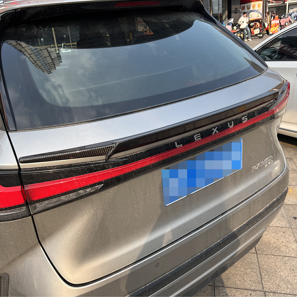 2023 2024 2025 レクサス RX rx350H rx450 rx500H リアケースカバーラインリーケースカバースポイラーテールフィンカーボンファイバー車トリムキット