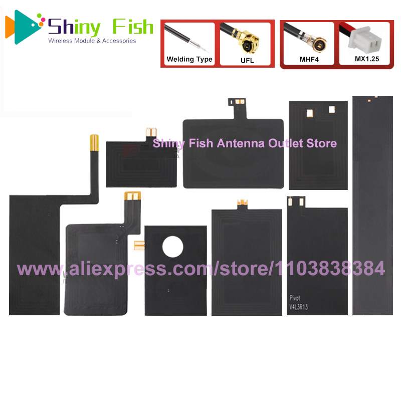 5Pcs 13.56Mhz NFC FPC Antenna Omni Internal Flexible High Gain With 10cm MHF4 UFL MX1.25 For Mobile Payment RF Recognition