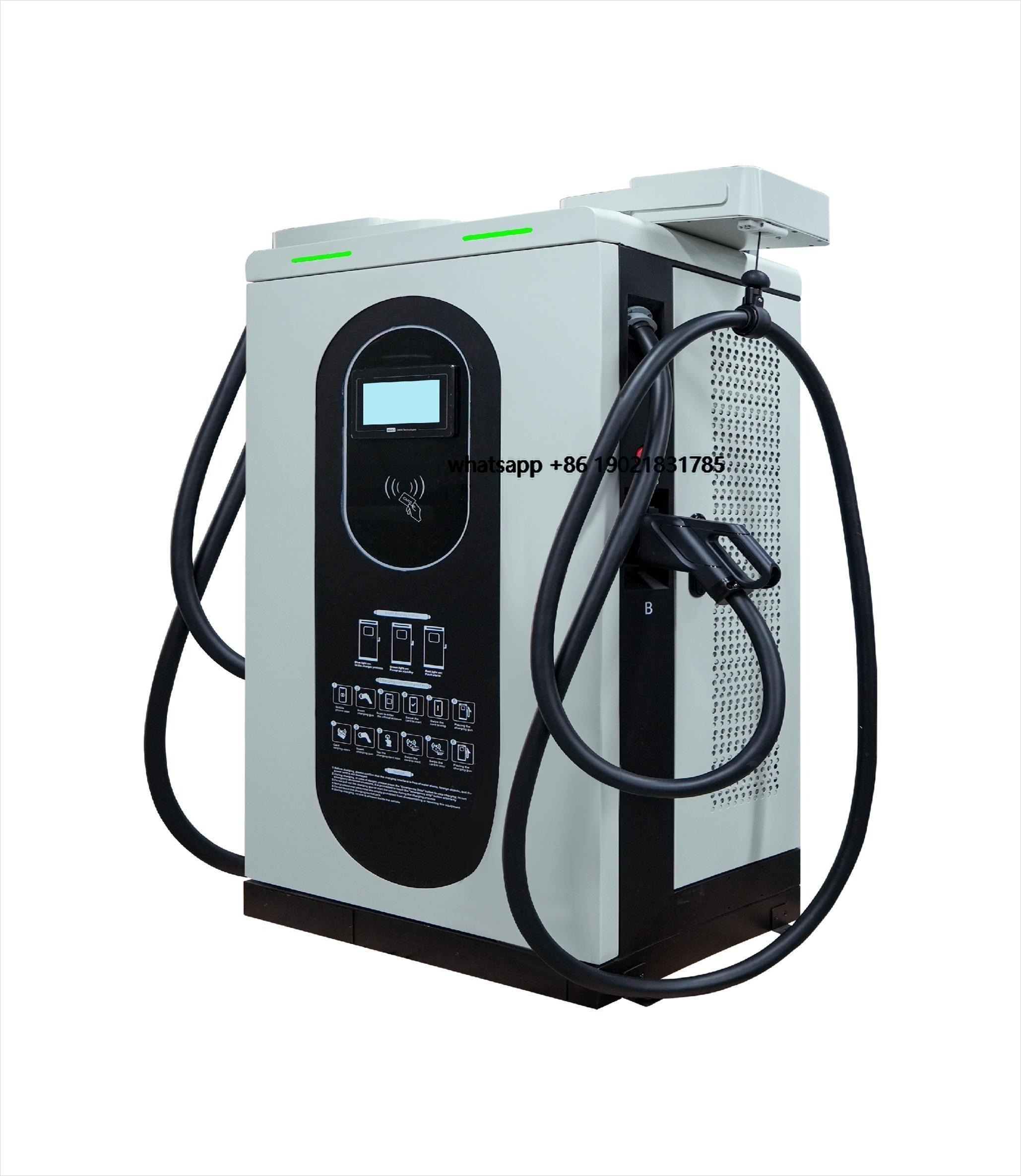 AiPower 240kW DC EV 充電器 壁掛け式ハイパワー充電パイル CCS2 EV 充電ペデスタル EV フリート充電ソリューション