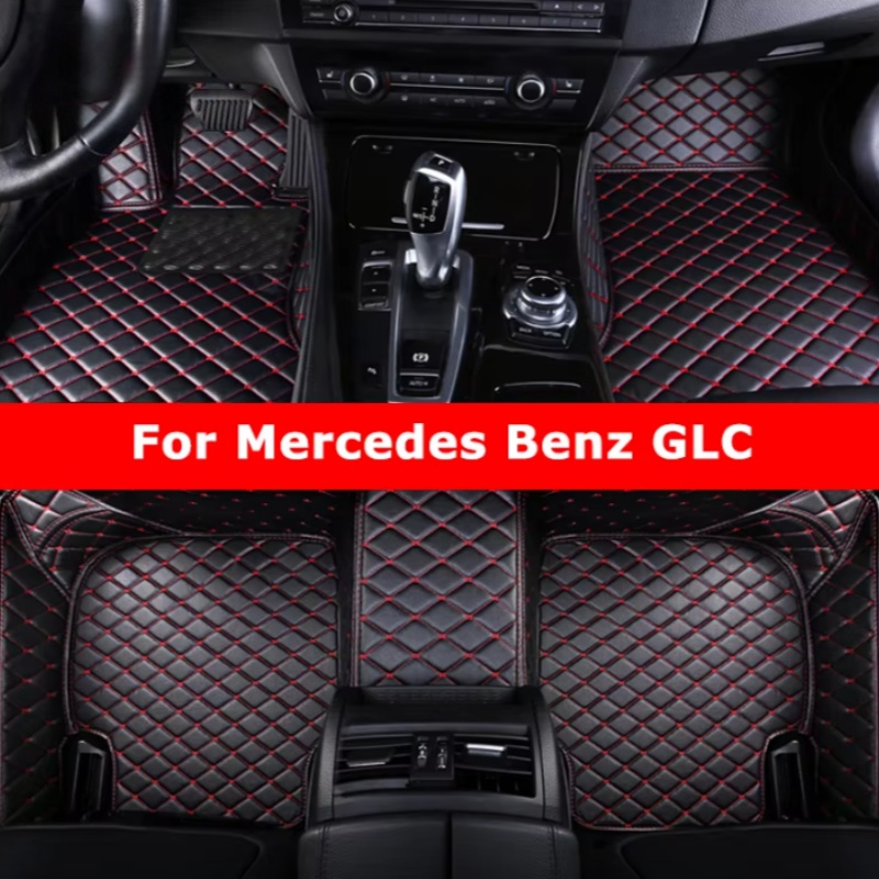 カスタム車のフロアマットメルセデスベンツ GLC X253 GLC-クーペ C253 2015-2023 自動車カーペット足コシェソフト快適な Accessorie