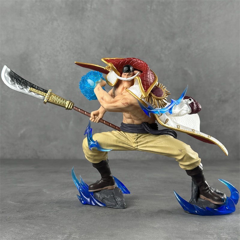 LX ワンピース白ひげバトルポーズアニメアクションフィギュアグッズ Pvc モデル像デスクトップ装飾アニメコレクターのため