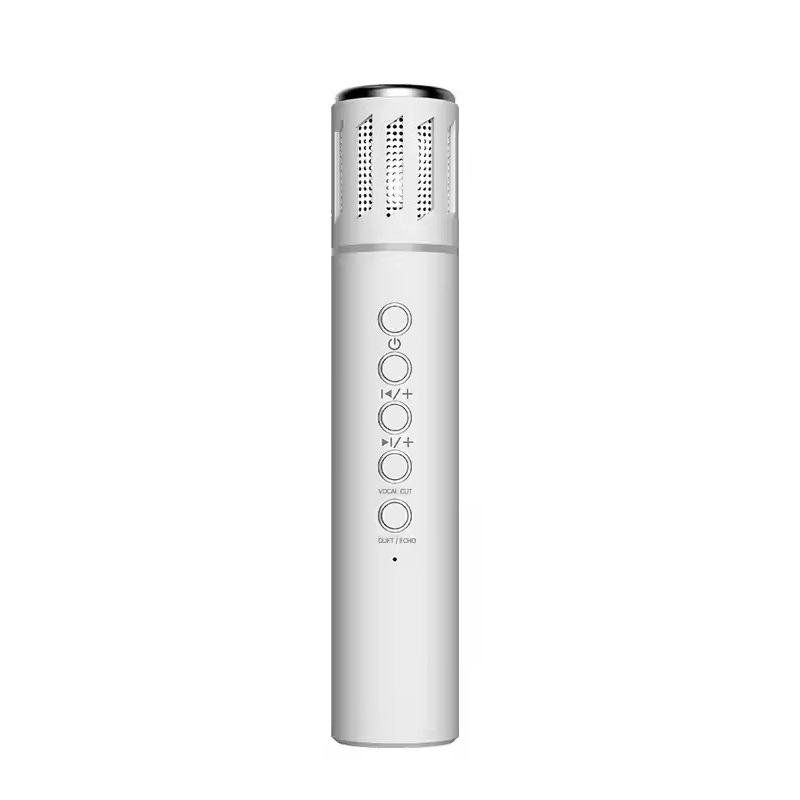 2 in 1 カラオケワイヤレスマイクハンドヘルド歌マイク Bluetooth スピーカー付きポータブルコンデンサー電話車サポート TF カード