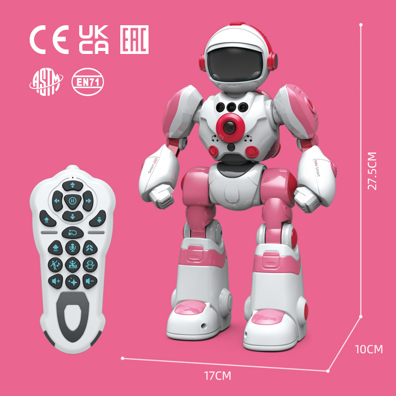 M-Voice スマート音声ロボット ジェスチャーとリモコン プログラマブル電気音楽ダンス カラフルなライト 子供用インタラクティブおもちゃ