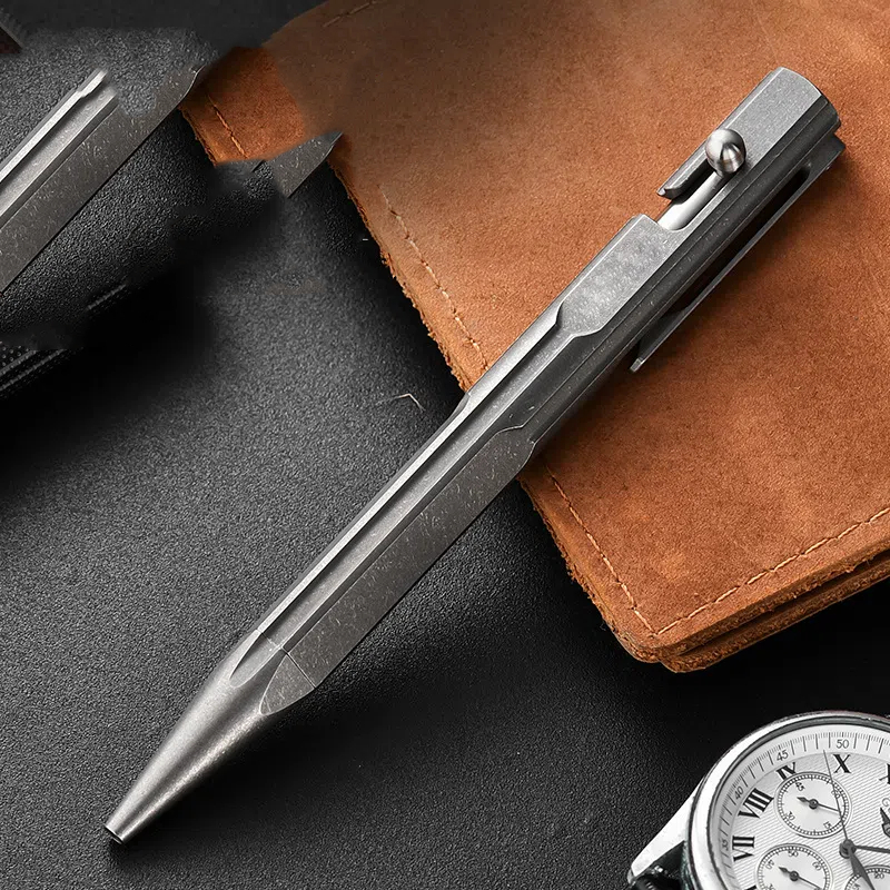 130*12 ミリメートル EDC チタン合金戦術的な自衛ペン G2 コイル mutifunction ガンタイプポケット署名キャンプ車の女性のギフト