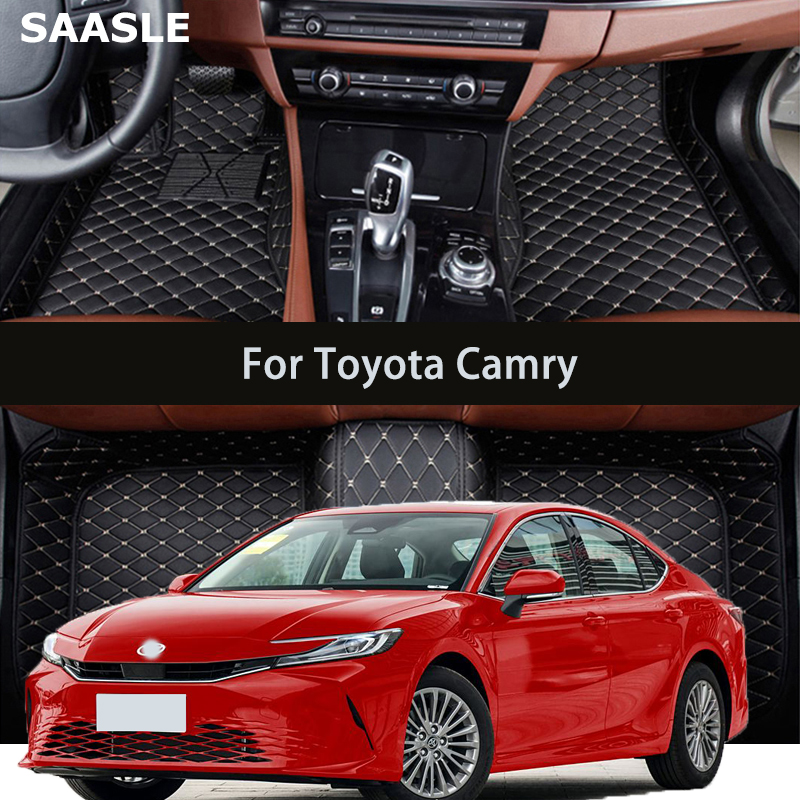 SAASLE カスタム車のフロアマットトヨタカムリ 2006-2025 年自動車カーペット Foot Coche Accessorie