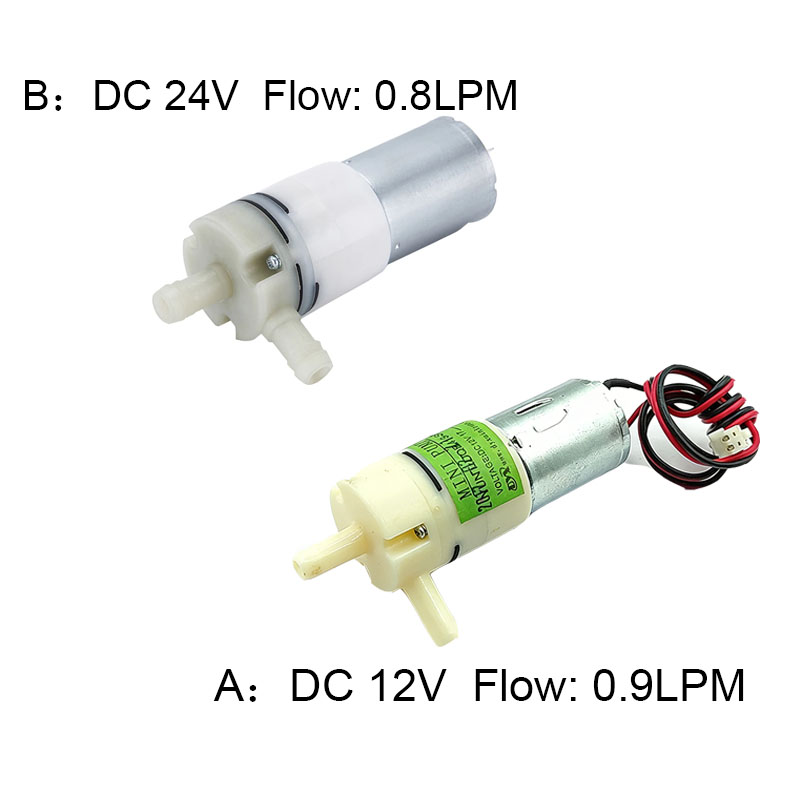 DC 12V24V 小型 370 ウォーターポンプ低ノイズ大流量 0.8L/0.9L/分ハンドヘルド酸素注入器歯科スケーリングウォーターポンプ