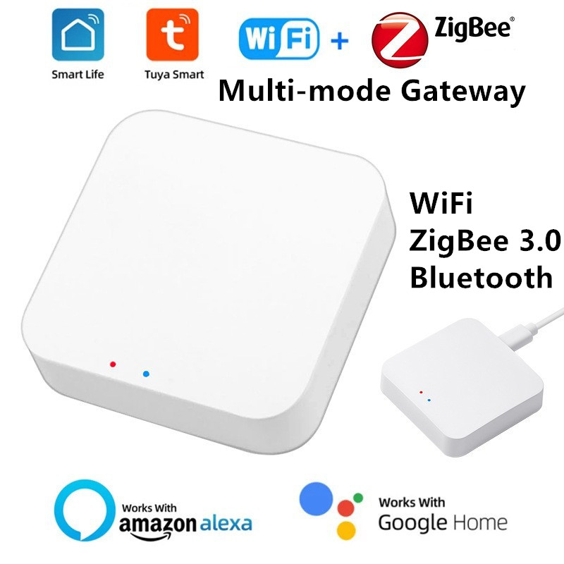 Zigbee 3.0 ゲートウェイハブワイヤレス Tuya マルチモード WiFi Bluetooth スマートライフホームブリッジリモコン Alexa Google ホームと連携