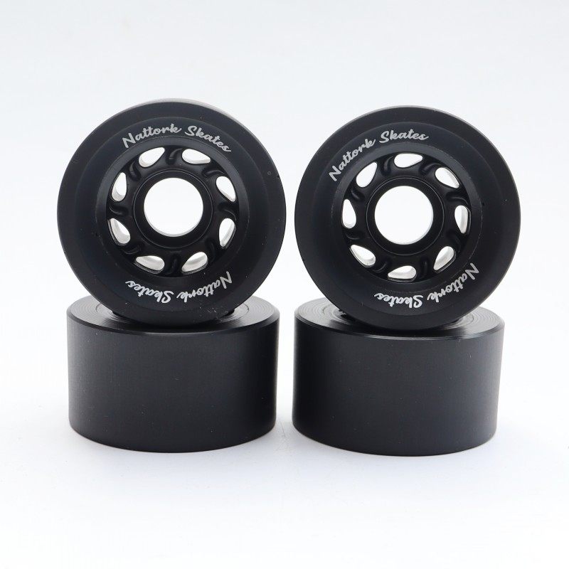 Double-row roller Skates Wheel Roller Skates Wheel Four-wheel Skateboard  Rubber Wheels PU Wheel Fishboard Wheels
