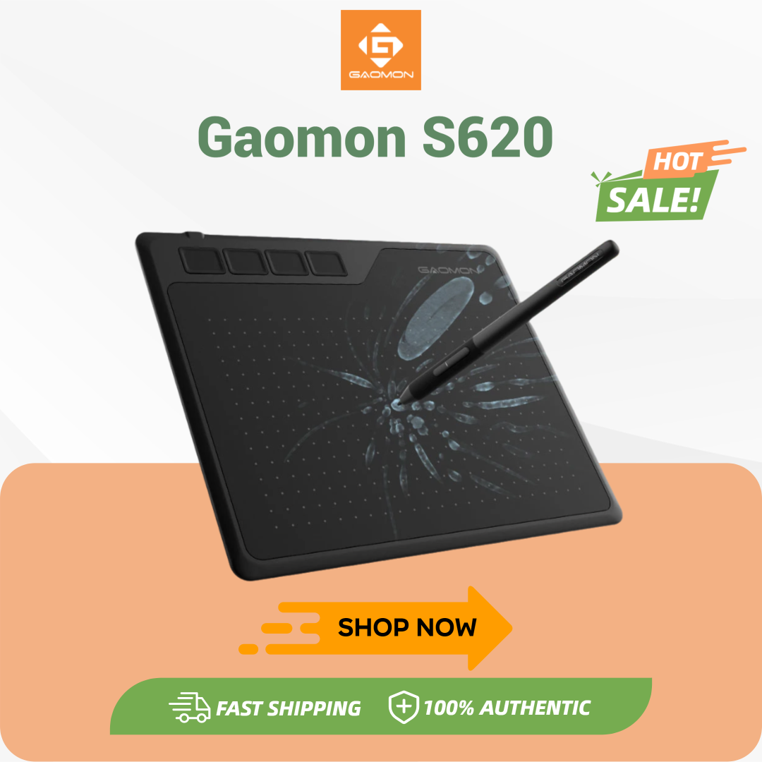Gaomon S620 デジタルタブレット 6.5x4 インチポータブル薄型グラフィックタブレット描画再生 OSU 、簡単な Android 電話接続