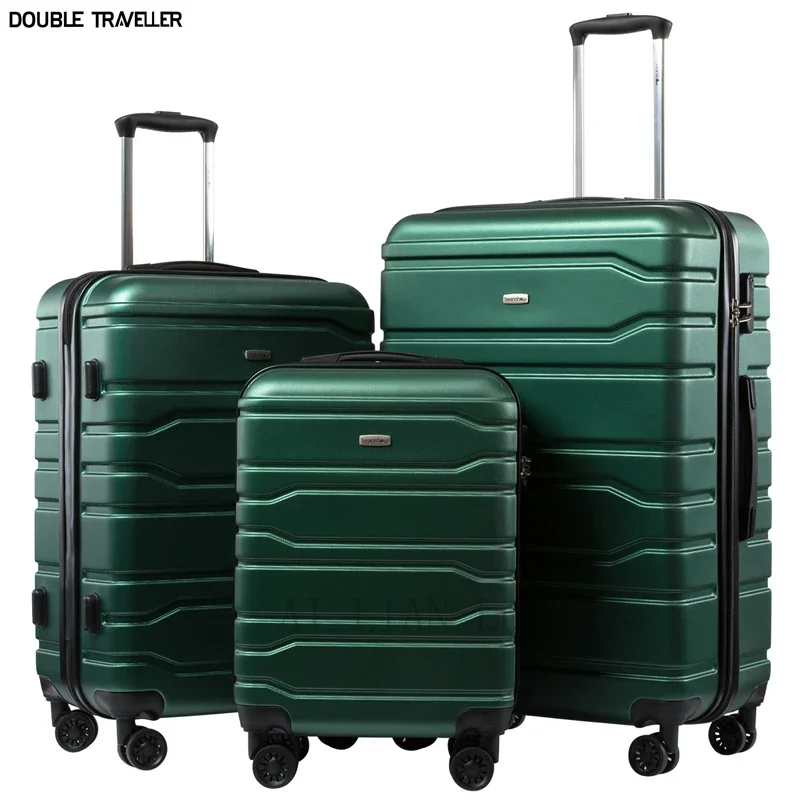 新しい 20 ''24/28 インチローリング荷物セット旅行スーツケース車輪 20 インチ機内持ち込みキャビントロリー荷物バッグ ABS PC ケース
