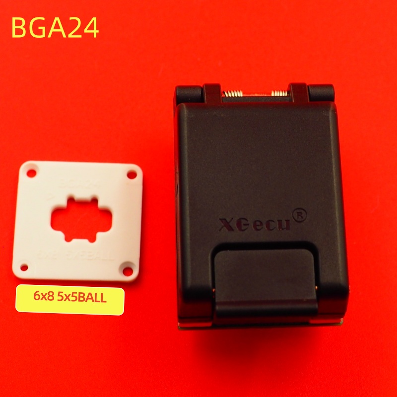 100% オリジナル XGecu BGA24 - DIP8 6X8 /5X5/ 4X6 mm ボールユニバーサルアダプタ IC ソケットと新しいデュアルヘッドプローブホルダー