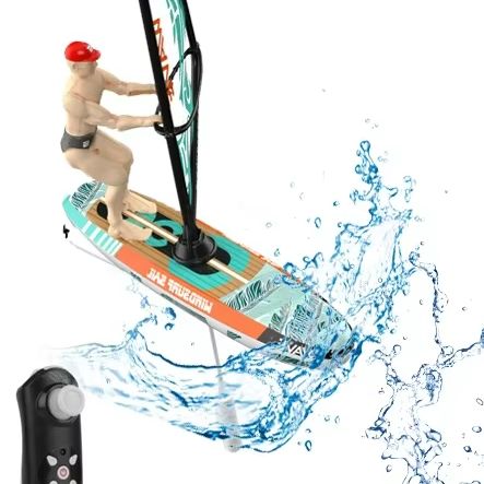 Rc ボートヨットヨットカヤックリモコンセーリング手漕ぎボートパドリングプール防水水競争のおもちゃ