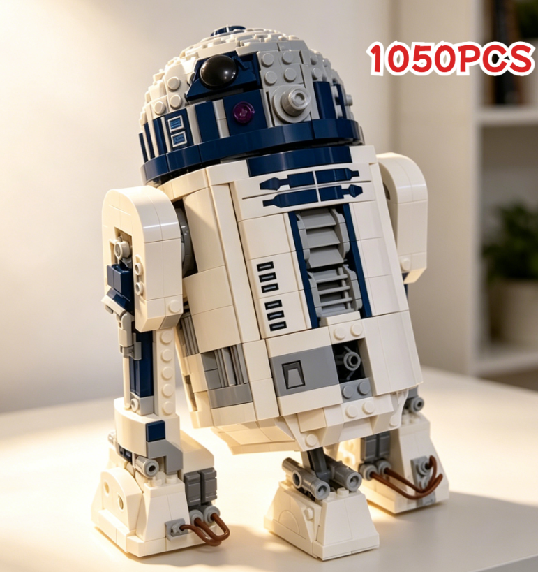 新製品 1050 個構築可能な R2-D2 ビルディングブロック大人の組立レンガ宇宙戦争ロボット模型玩具クリスマスギフト用