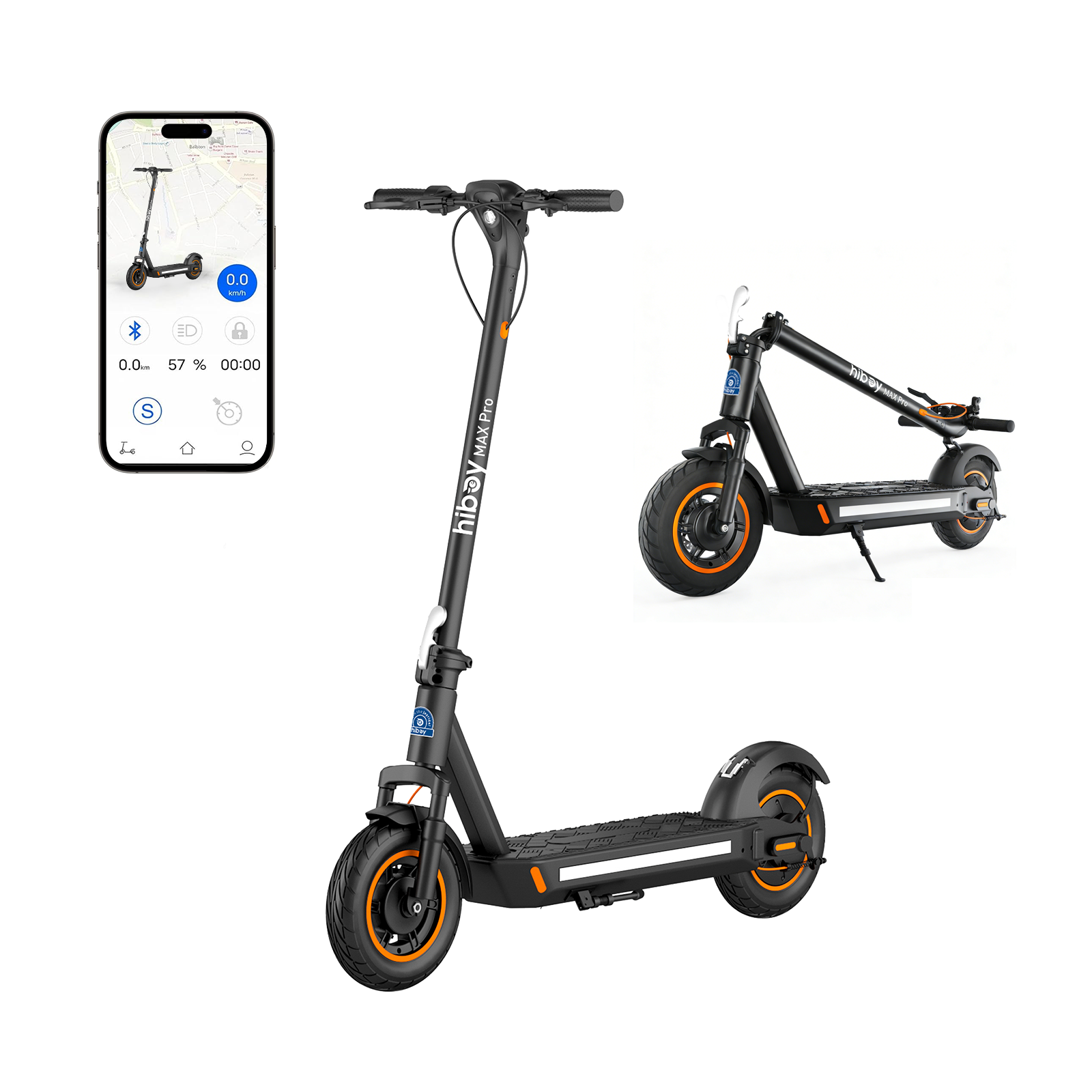 Hiboy Max Pro 大人用電動スクーター、650W モーター 22MPH、長距離 46.6Mi、11 インチ空気圧タイヤ、デュアルサスペンション、負荷 265 ポンド、通勤用電動スクーター