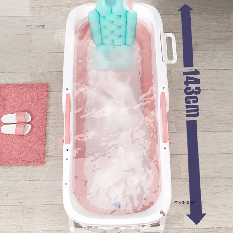 現代のポータブル浴槽浴室用大人の入浴汗蒸し折りたたみ浴槽シンプルなプラスチックデザインの浴槽大人用