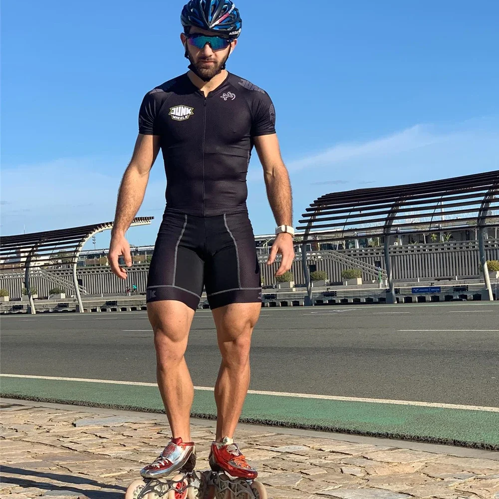 ジャンクスケートスーツ男性ゴープロトライアスロンスピードインラインローラースケートモンキースキンスーツ快適なファストスケートスピードスケート Ciclismo