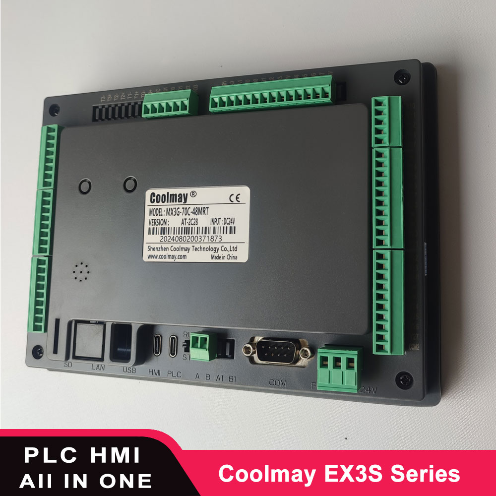 Coolmay EX3S シリーズ PLC HMI オールインワン 8043H 8070H 24MR 24MT 44MR 44MT EX3S-8043H-24MR EX3S-8070H-44MT
