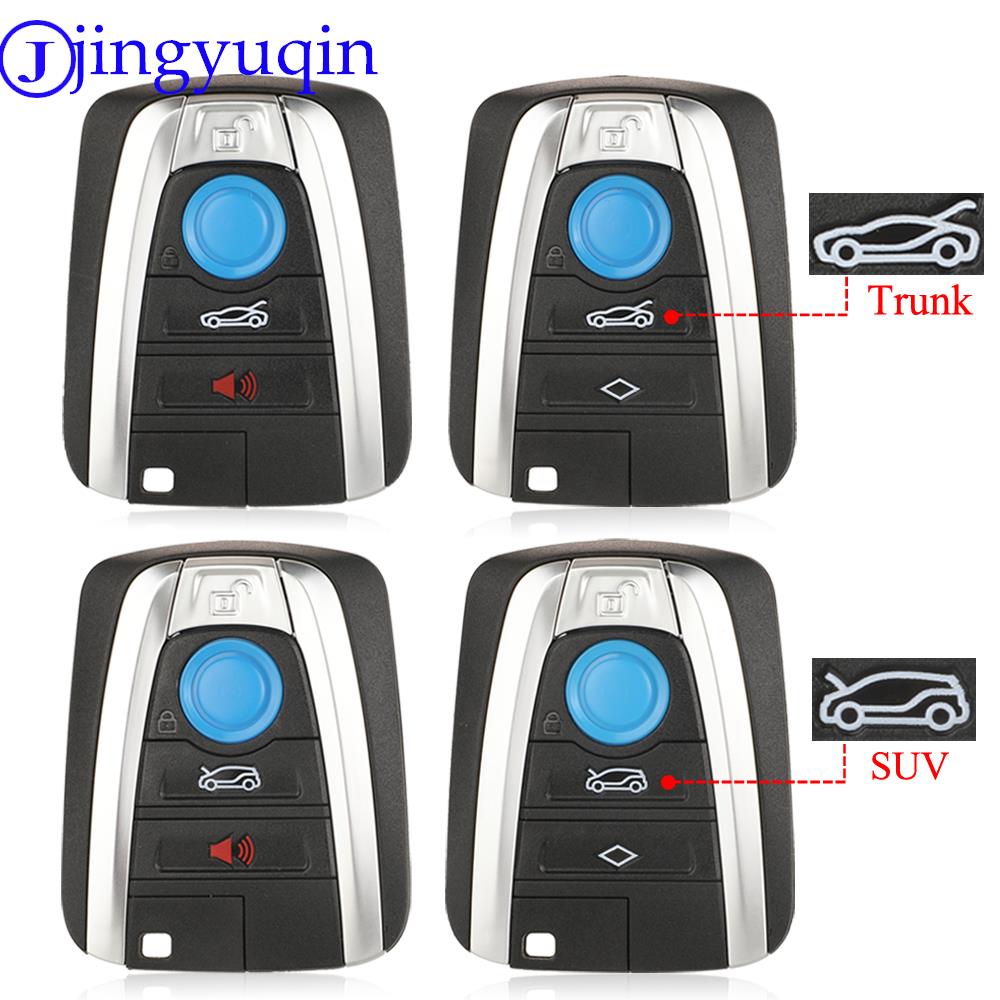 Jingyuqin 交換スマートリモート車のキーシェルケース Bmw i3 i8 シリーズ 2014 2015 2016 2017 カーアクセサリースマートキー
