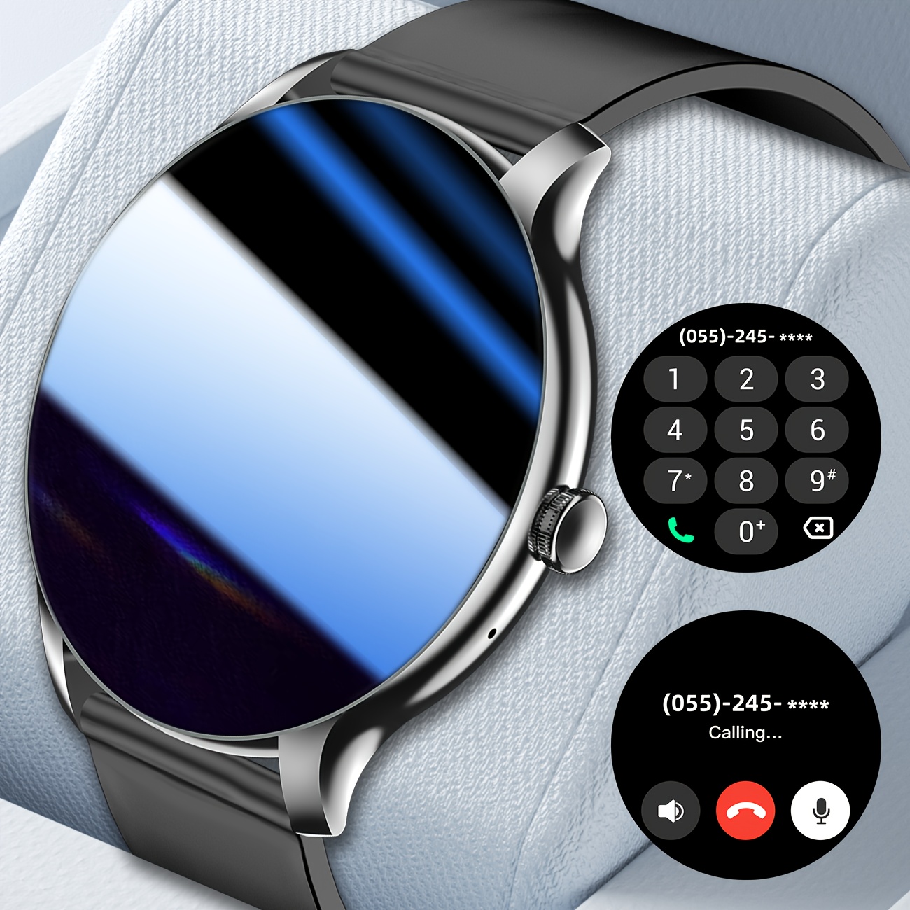 LAXASFIT 2026 新しいファッショナブルなメンズスマートウォッチワイヤレス通話デジタルフィットネストラッカースポーツスマートウォッチ女性の Android iOS