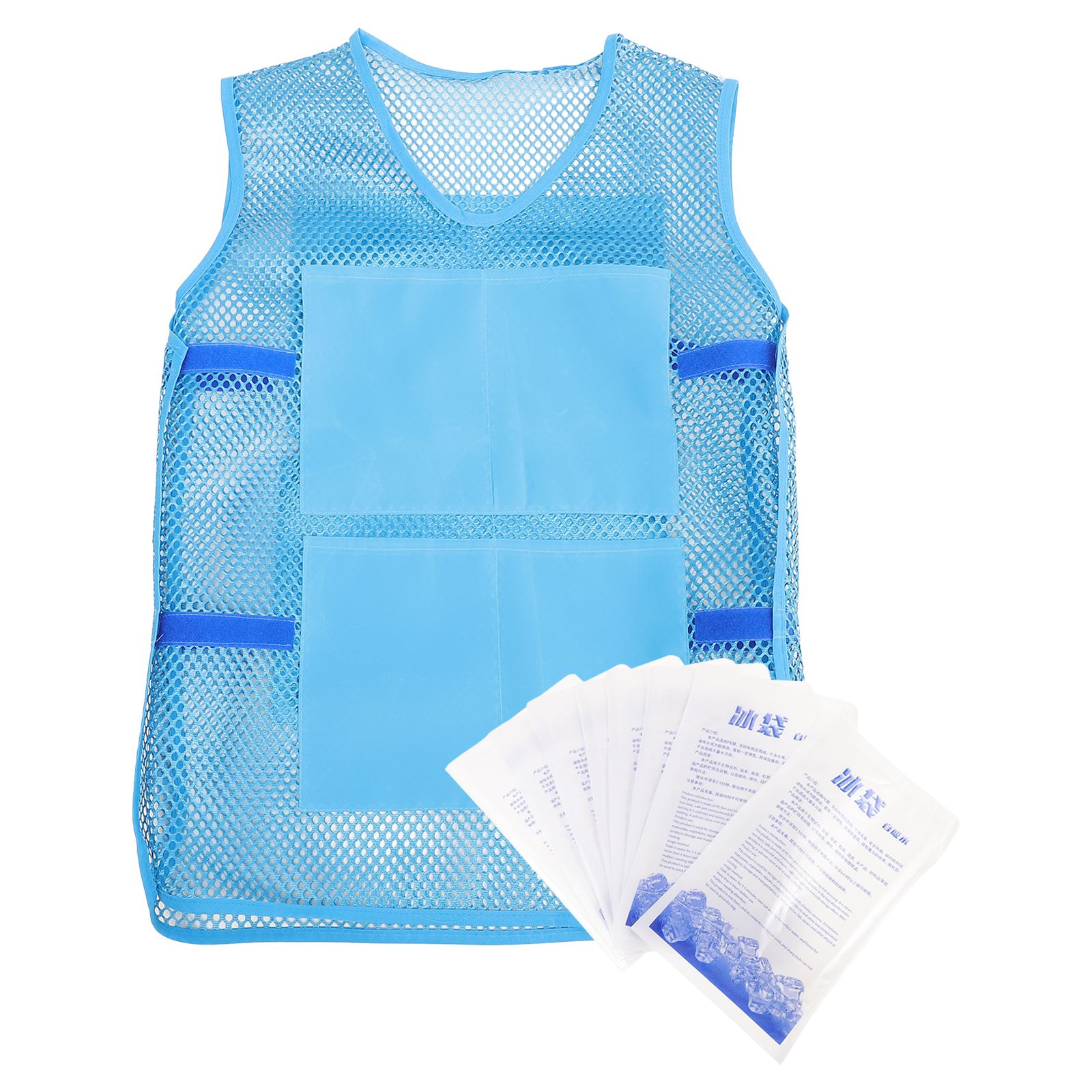 1 Set of Outdoor Ice Cooling Vest Portable Cooling Clothes Work Cooling Waistcoat Cooling Vest with Ice Packs for Summer