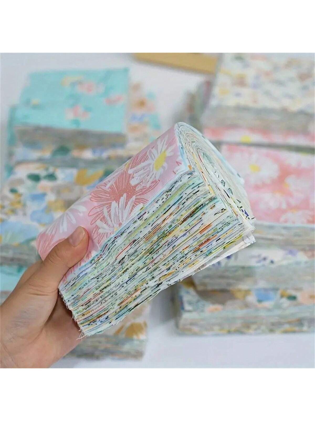 200 個 10 × 10 センチメートル正方形コットンクラフト生地布 DIY バンドルパッチワークキルティング縫製スクラップブッキングアートクラフト