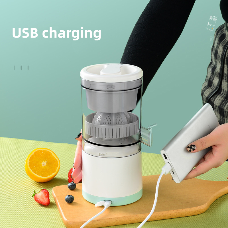 USB 充電式電気ジューサー 1 PC ワイヤレスシトラスレモンオレンジジューサー自動フレッシュフルーツブレンダーキッチン用