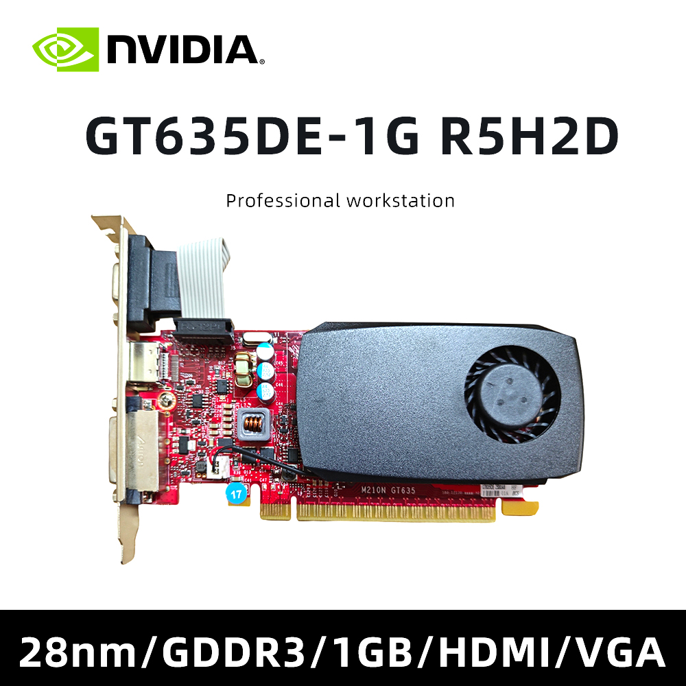 NVIDIA GeForce GT 635DE 1G GT635DE グラフィックカード DDR3 HDMI VGA GT 635DE 1G DDR3 PCI-Express 3.0 R5H2D グラフィックビデオカード