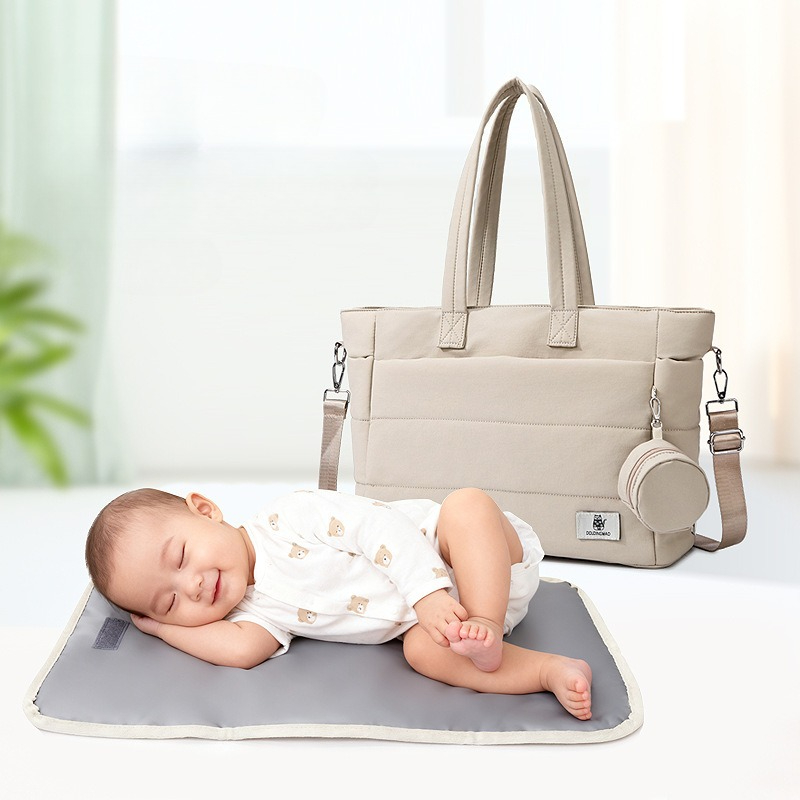 Solid Color Tote Bag Commuting College Padded Shoulder Bag Leisure Simple Female Handbags for Trave Diaper Bags New Women's Bag