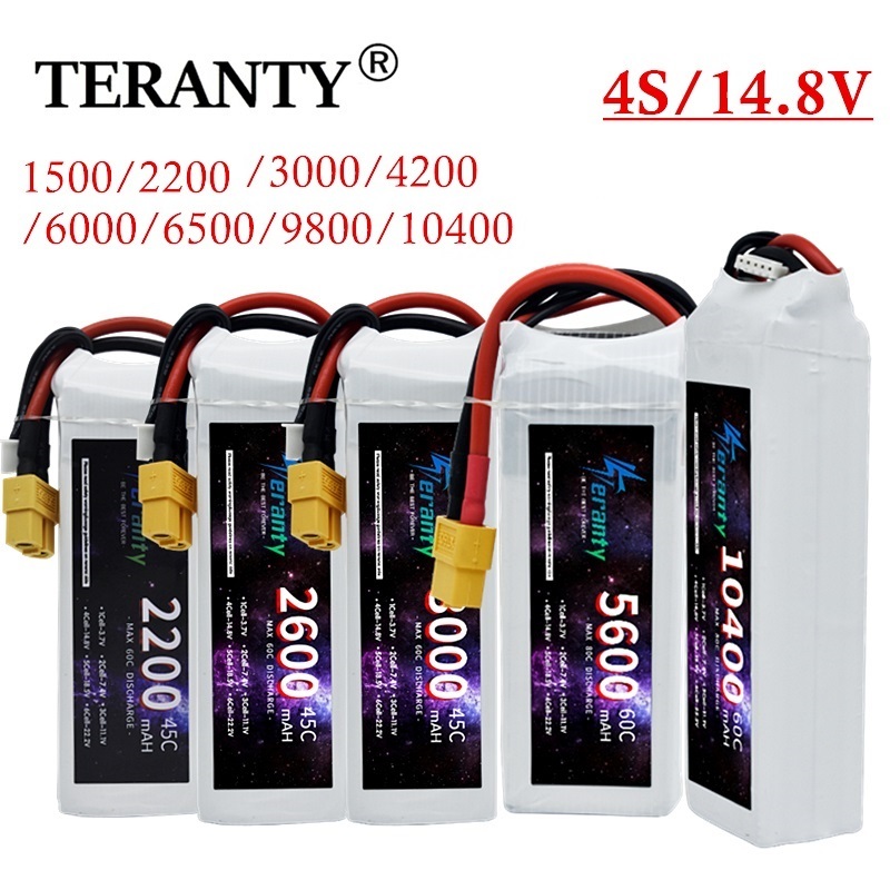 14.8V RC リポバッテリー 4S 1500mAh 2200mAh 3000mAh 4200mAh 6000mAh 6500mAh 車 RC ドローンレーシングスペアパーツ