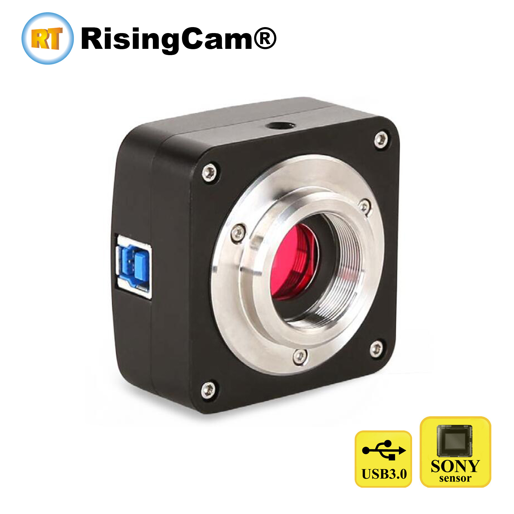 RisingCam C3 USB3.0 5MP IMX335 センサー C マウントデジタルビデオ顕微鏡カメラ三眼顕微鏡用