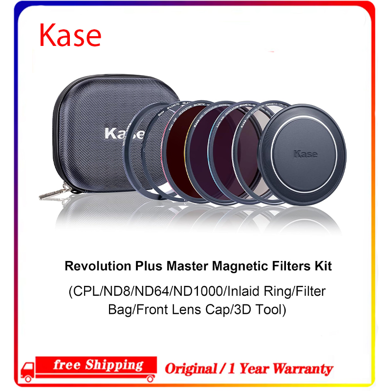 Kase 58-112mm Wolverine Revolution Plus Master 磁気フィルターキット CPL ND8 ND64 ND1000 レンズキャップが付属