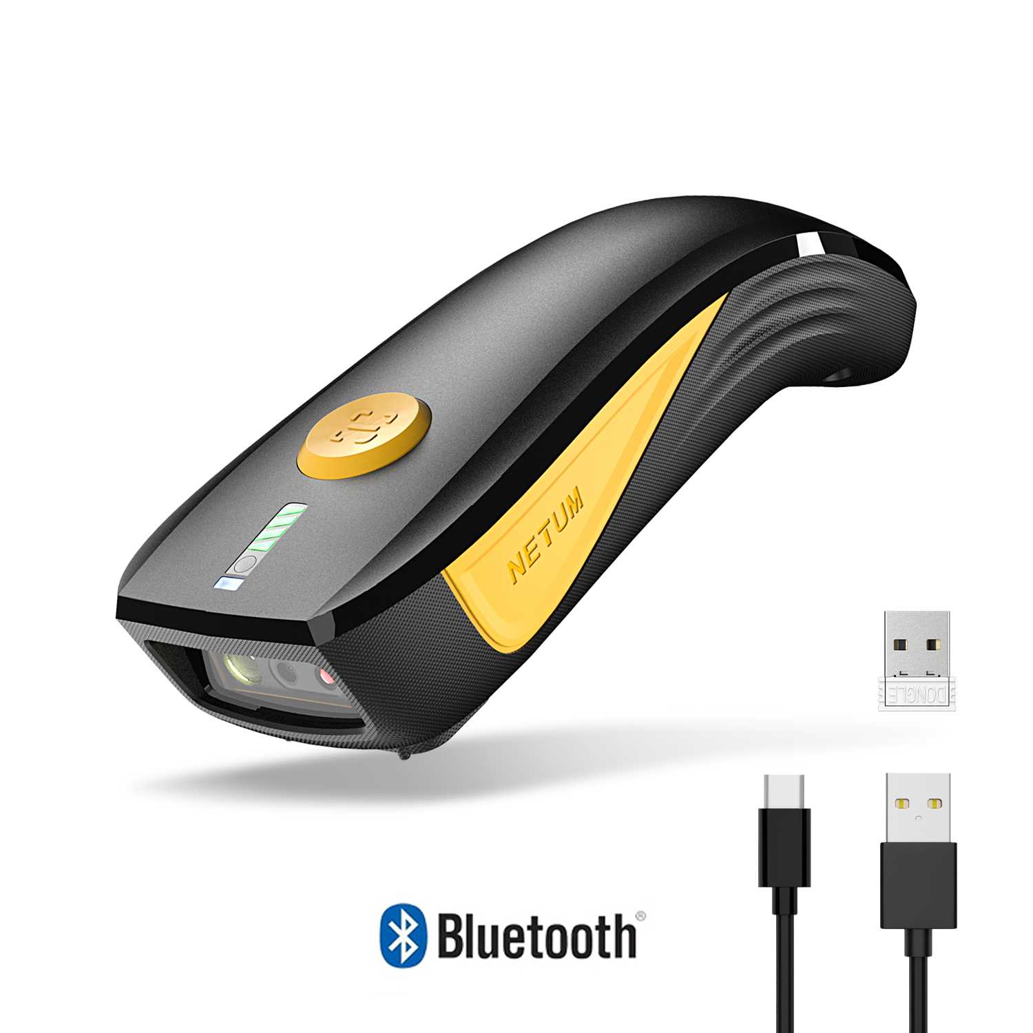 CS7501 ハンドヘルドポータブルワイヤレス Bluetooth 1D 2D バーコードスキャナ 2400mAH QR バーコードリーダーサポート IOS Android ロジスティックストア