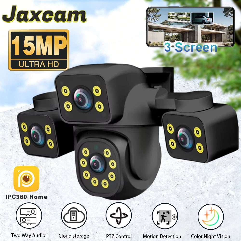 IPC360 ホーム 15MP IP カメラ屋外 3 レンズ外部 WiFi カメラ 3 画面セキュリティ PTZ カム自動追跡 CCTV 監視