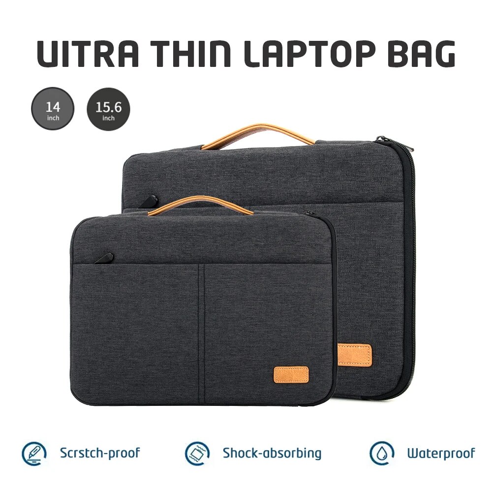 保護ラップトップスリーブケース 13.3 14 15.6 16 インチ新 MacBook Pro M3 最大 M2 M1 スリムキャリーラップトップバッグ男性女性
