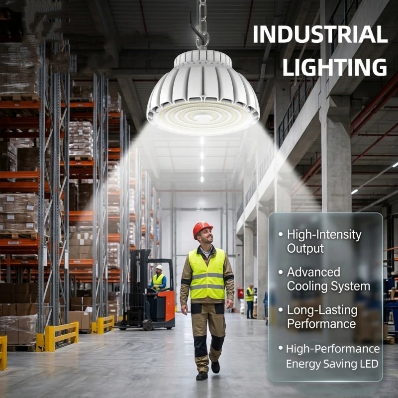 Modern New LED Industrial Lights High Brightness High Bay Light Chain Chandelier Factory Warehouse Workshop Energy Saving Bulb