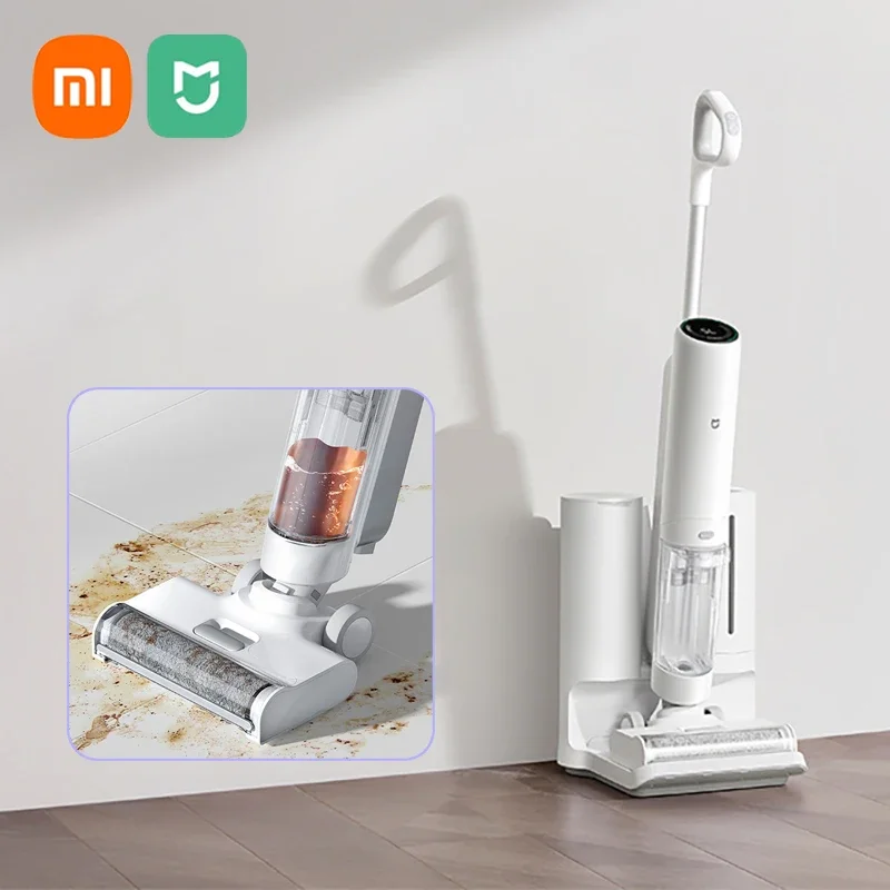 XIAOMI MIJIA ワイヤレス高温スクラバースマート掃除機自動セルフクリーニング家庭用洗濯モップ床機