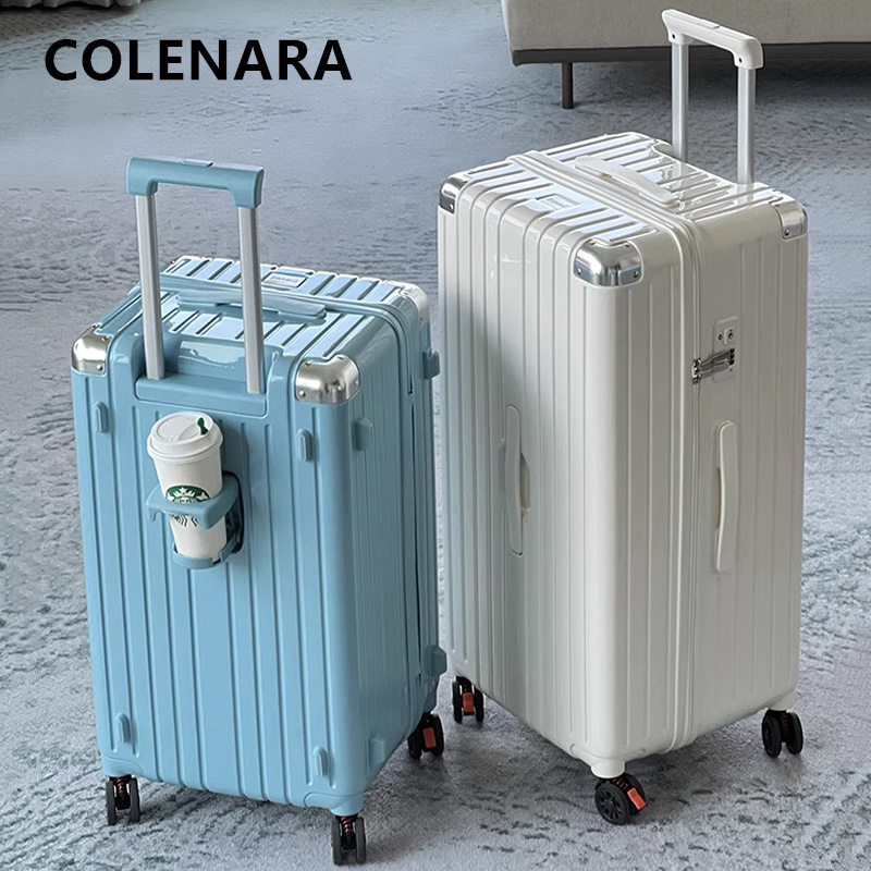 COLENARA キャビン スーツケース 大容量 トロリーケース ABS PC 搭乗ボックス トロリー トラベルバッグ レディース ホイール付き ローリング 荷物