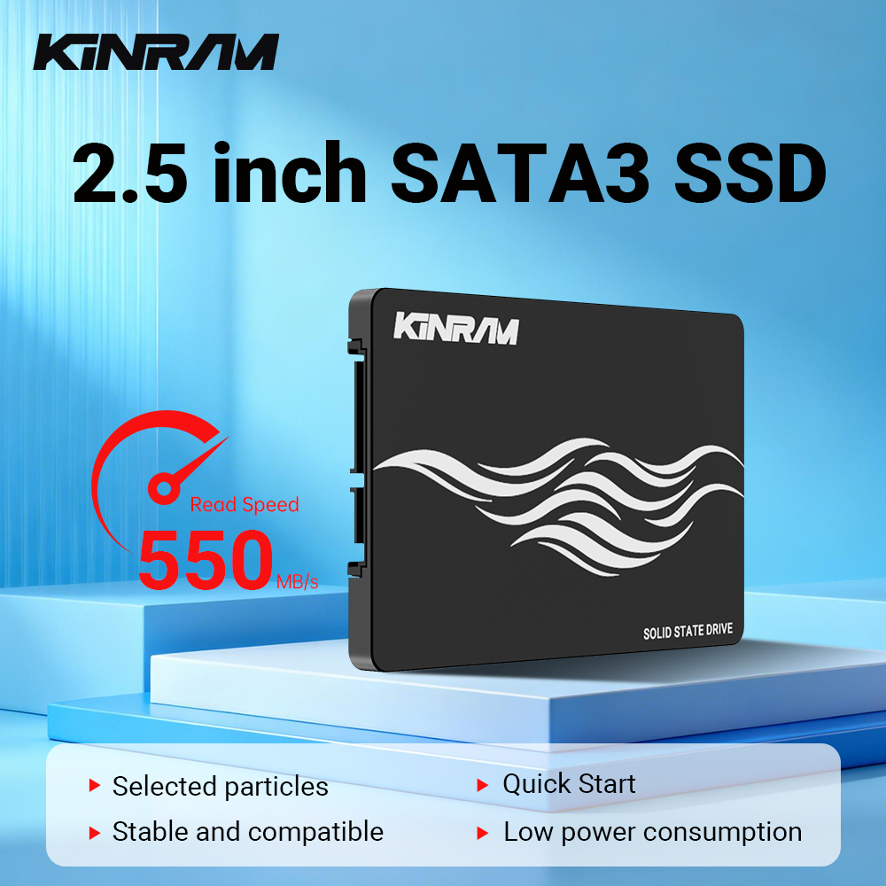 KinRam 2.5 "SATA 3 SSD 64GB 120GB 128GB 256GB 240GB HDD 256 240 GB ハードドライブ内部ソリッドステートドライブ PC ラップトップデスクトップ用