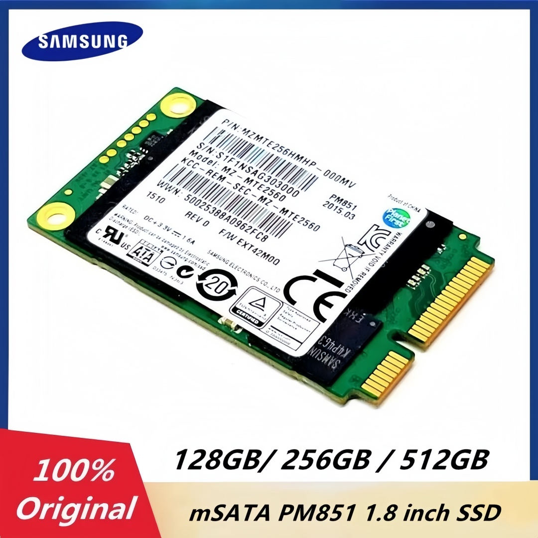 オリジナルサムスン PM851 mSATA 512 ギガバイト 256 ギガバイト 128 ギガバイト内蔵 SSD 1.8 インチ Nvme SATA ソリッドステートドライブ