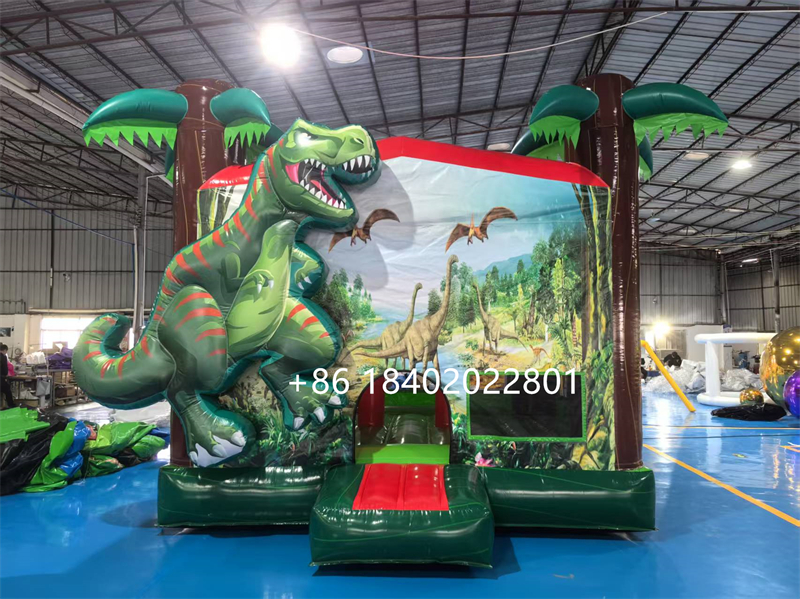13X13FT 恐竜バウンスハウス 4x4m 商業恐竜インフレータブルジャンプ城送風機付き