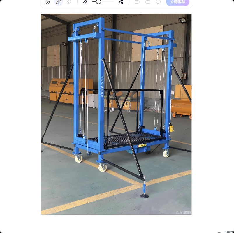電動足場リフト、電動足場プラットフォーム 4-15 メートル 200-400kg CE リモコンモバイルリフティングギア建設用