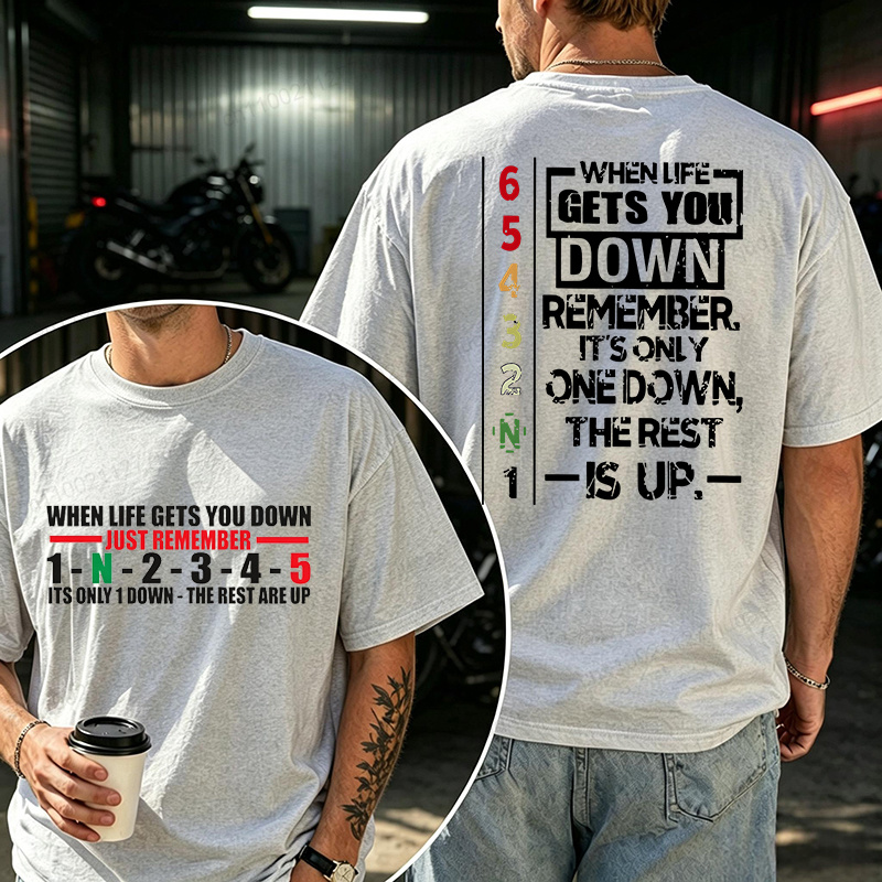 夏の新メンズ Tシャツ 1 ダウン 6 アップオートバイプリントカジュアルファッショナブルな Tシャツオートバイの日メンズ Tシャツトップスギフト