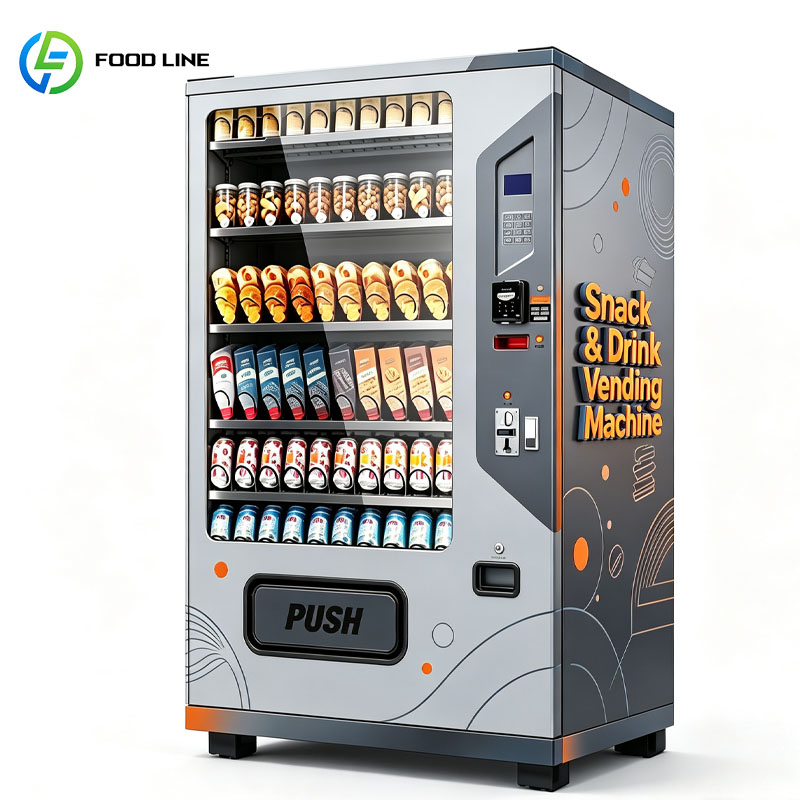 カスタマイズされるスマート冷蔵スナック機械ドリンク食品自動販売ディスペンサー冷たい飲料モール空港