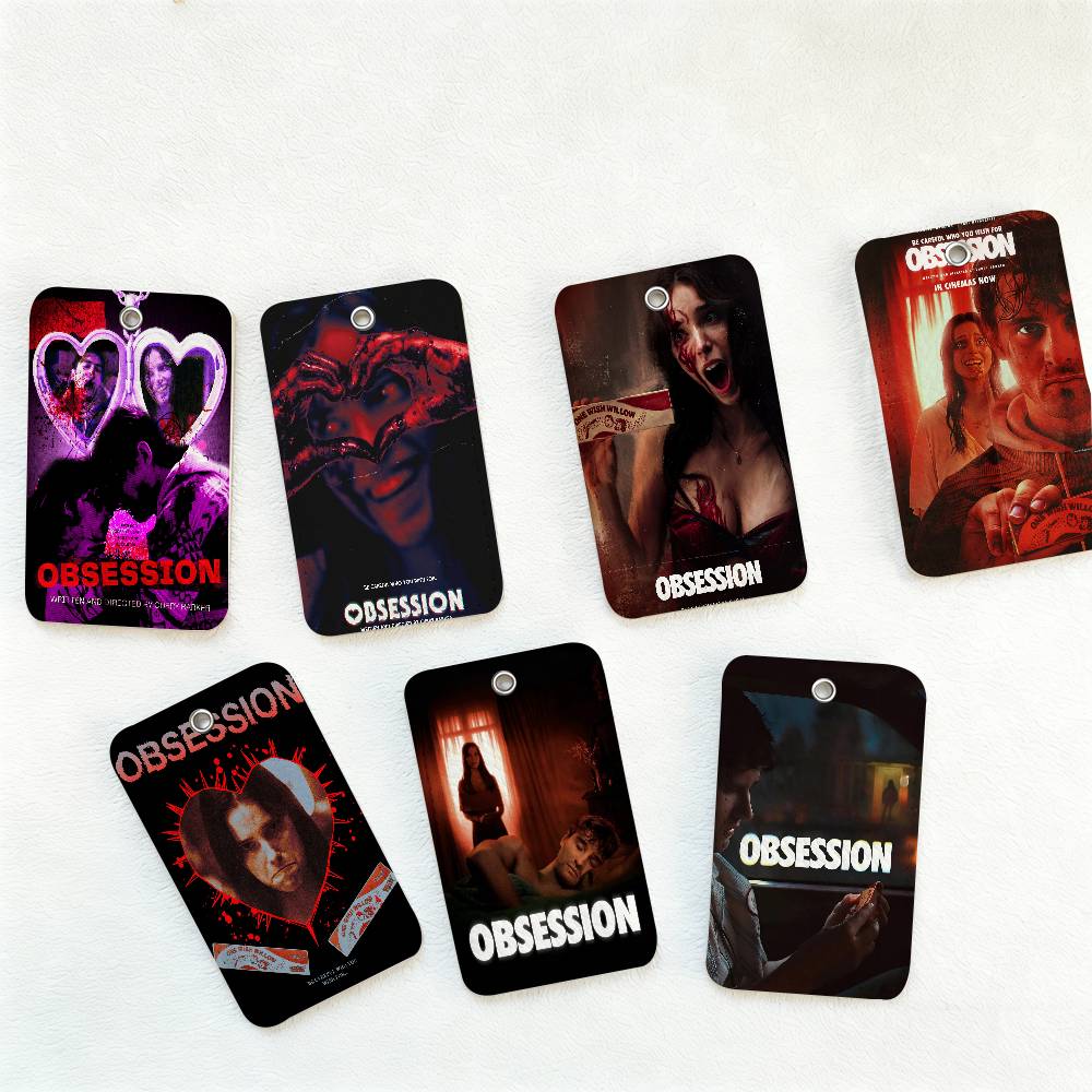 ホラー映画 O-Obsession キーホルダー カードホルダー キーリング 銀行 バス ID クレジットカード キーリング チェーン