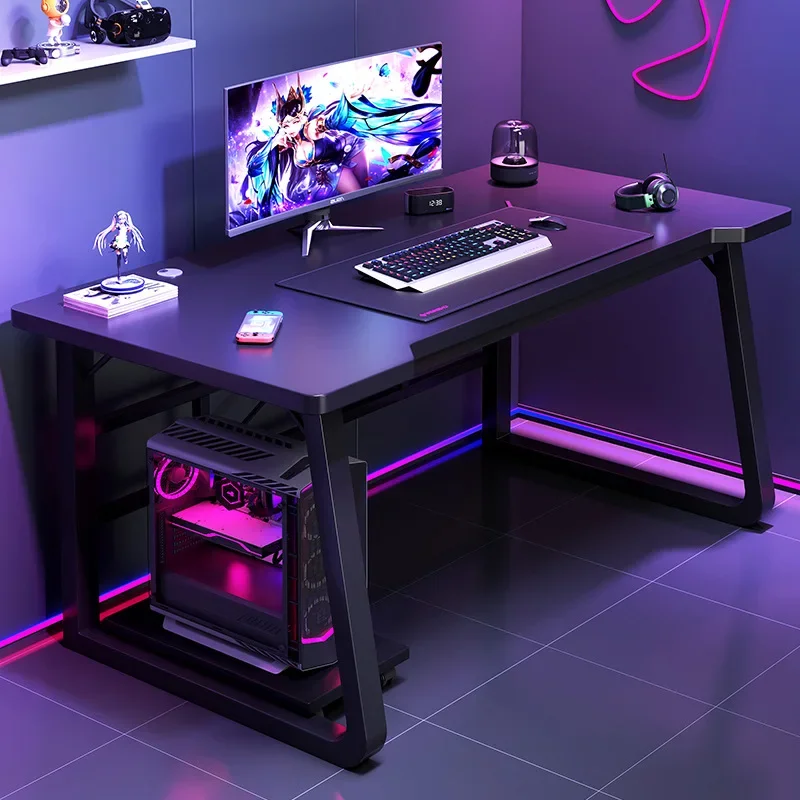 コンピュータ ゲームデスク PC コンピュータ ゲーマー デスク 人間工学に基づいたワークステーション、学生メサ付きホーム オフィス用ラップトップ用レンタル テーブル