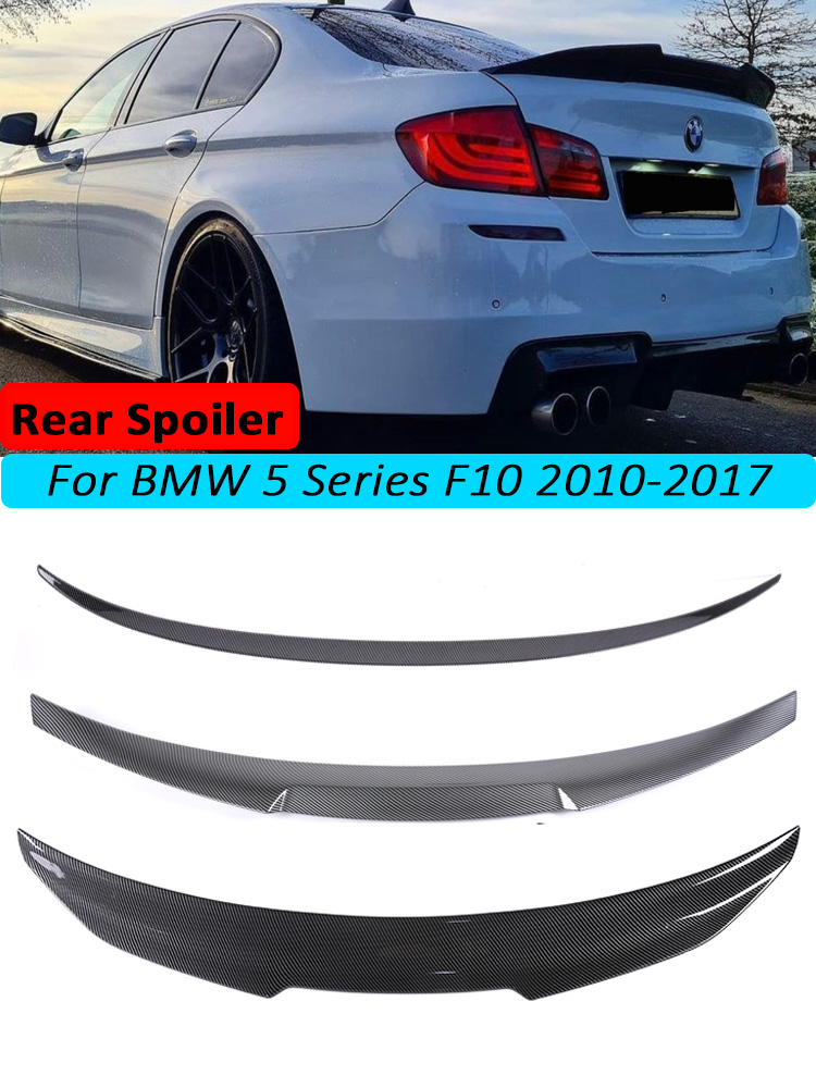 カーボンリアバンパートランクスポイラーリップ Bmw 5 シリーズ F10 F11 F18 2010 -2017 ブーツスポイラーウイング M5 MP M4 PSM カーアクセサリー