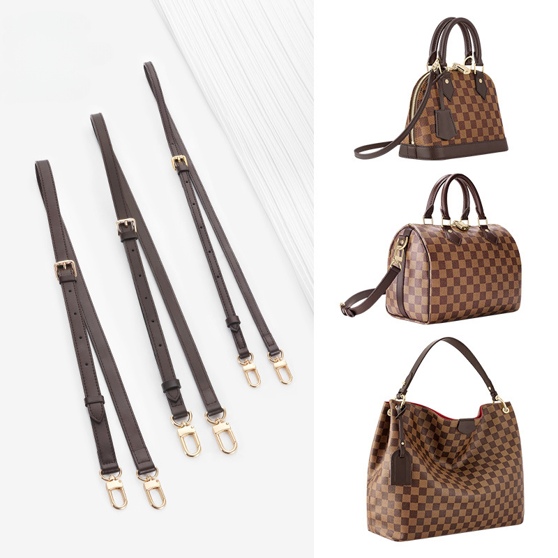 ダークブラウン交換用レザーバッグストラップ LV スピーディ 20 25 30 ショルダーストラップ調節可能なクロスボディロングバッグベルトアクセサリー