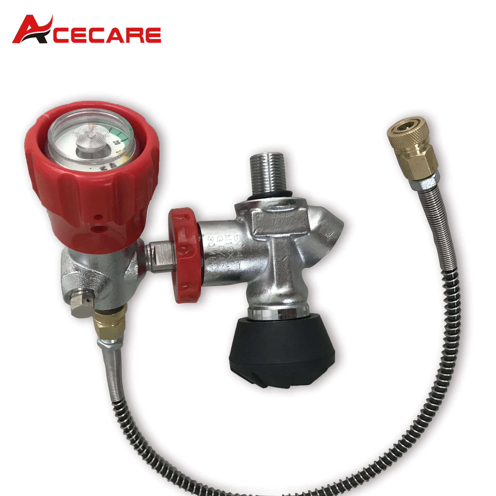 ACECARE 30MPA スキューバアダプターレギュレータゲージスキューバタンクバルブファイリングステーション付きガスシリンダーファイリング用