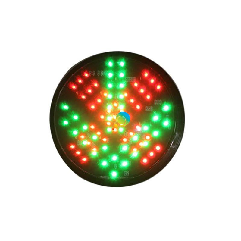 200 ミリメートル DC12V 二色 LED 交通信号信号ランプ赤十字緑の矢印交通安全